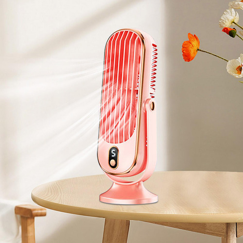 Ventilador De Escritorio Usb, Ventilador De Mesa, Rosa