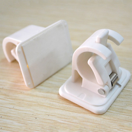 Imagen 12 de 12 de 2pcs Barra Ajustable Sin Clavos Barra Barra Para Colgar Cort