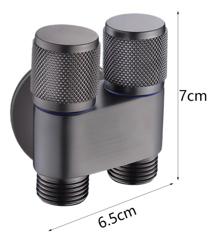 Válvula De Control Doble 1 En 2 Salidas, Válvula Gris