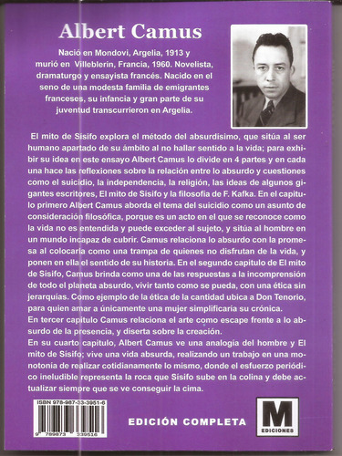 El Mito De Sisifo Albert Camus Libro Nuevo
