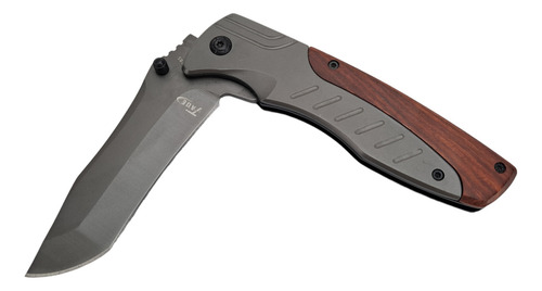 Canivete Camping Pesca Semi-auto Bkn Clip E Cabo De Madeira