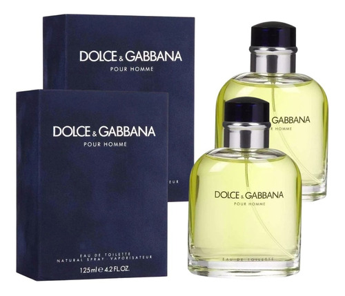  Paquete Dolce And Gabbana Pour Homme 125ml Caballero 2 Pzas