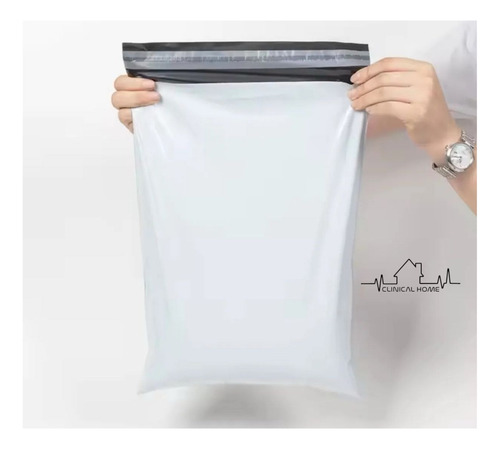 100 Bolsa Sobre Paquetera 20 X30 Cm Para Envio Impermeable Gris