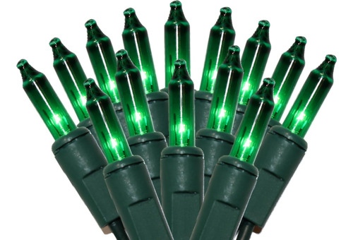 Luces Árbol Navideño Verde, 100 Unidades, Interior Exterior