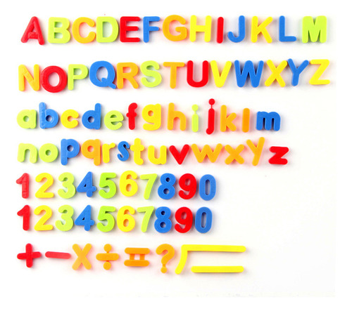 Ímãs, Letras, Conjunto De Brinquedos, Alfabeto, Números, Sím