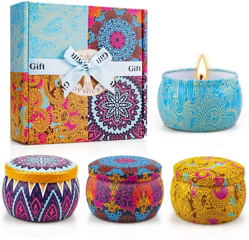 Velas Aromáticas De Cera De Soja Para Aromaterapia 2,5 Oz