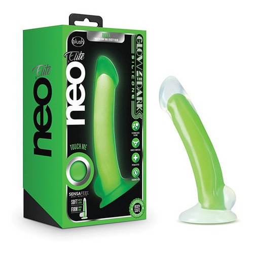 Dildo Blush Neo Elite Fluorescente Omnia 7 Silicone