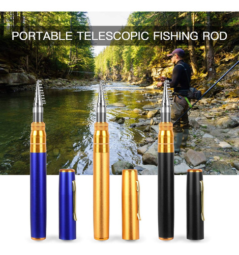Hxber Telescópica Pen Pen Pen Coda Mini Accesorios De Pesca