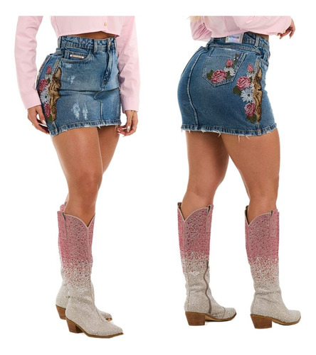 Saia Vaqueira Strass Para Usar Com Texana Country Buphallos