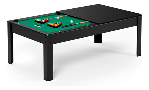 Mesa De Billar Pool Convertible A Comedor Accesorios De Lujo