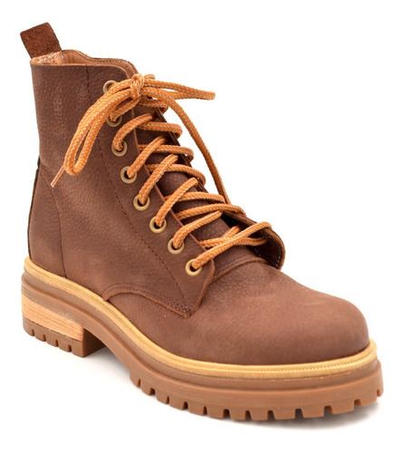 Imagen 2 de 9 de Borcego Borcegui Botita Bota Cuero Vacuno Mujer Verano 4211n