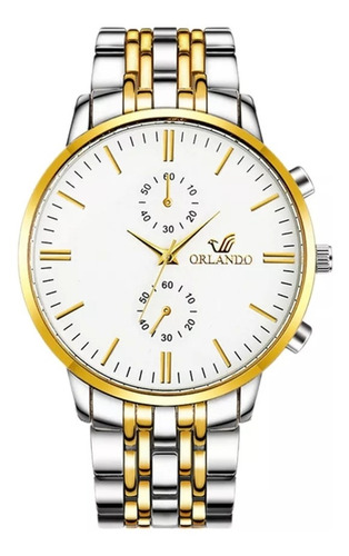 Relógio Masculino Luxo Quartz Negócios Analógico Orlando