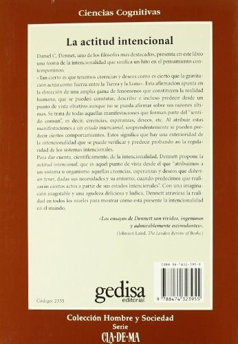 La Actitud Intencional - Det, Daniel C., De Det, Daniel C.. Editorial Editorial Gedisa En Español