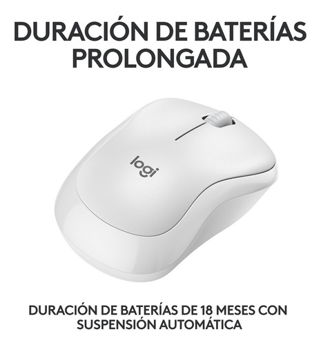Mouse Logitech M240 Silent Inalámbrico Blanco