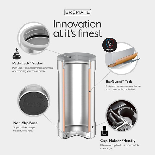 Enfriador De Latas Brümate Hopsulator Slim, 355 Ml, Acero In