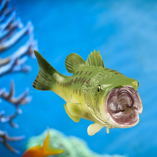 Simulation Largemouth Bass Toys Plastic Realistic Animal Fig