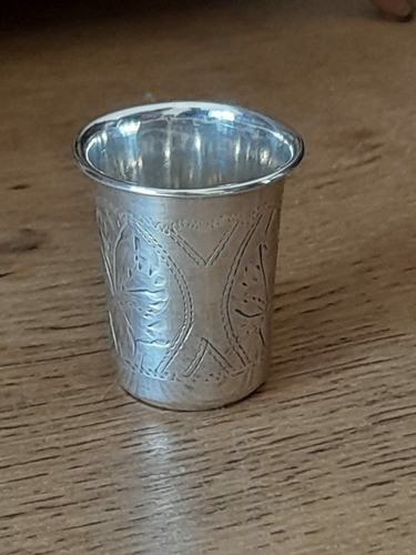 Vaso Copa Shot De Vodka De Plata Rusa