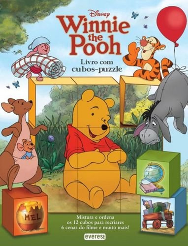 Winnie The Pooh: Livro De Cartão Com Cubos-puzzle Vv.aa. Ev