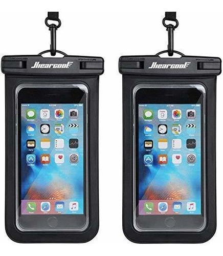 Funda Para Celular De 7 Pulgadas Impermeable Con Correa 2 Pz