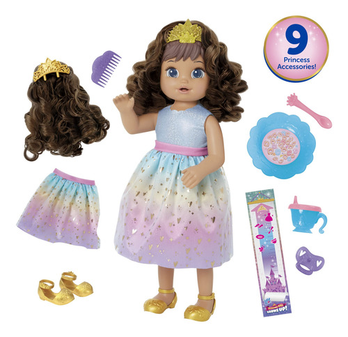 Boneca Interativa Baby Alive Princess Ellie Grows Up Brown H