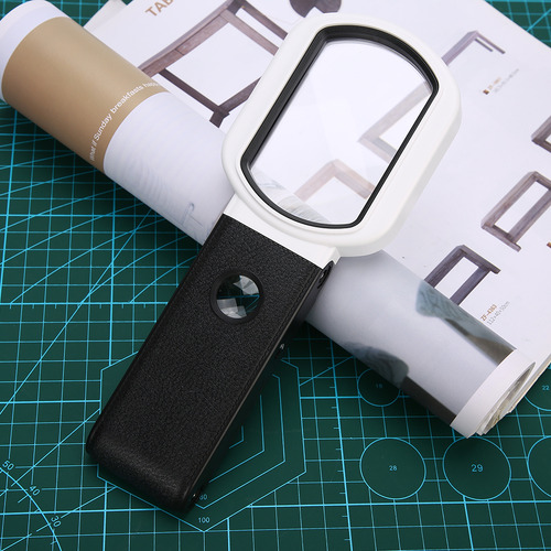 Lupa Portátil, 10x 25x, Doble, Plegable