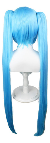 D.green - Peluca Para Cosplay Vocaloid Miku, Azul, Larga Y D