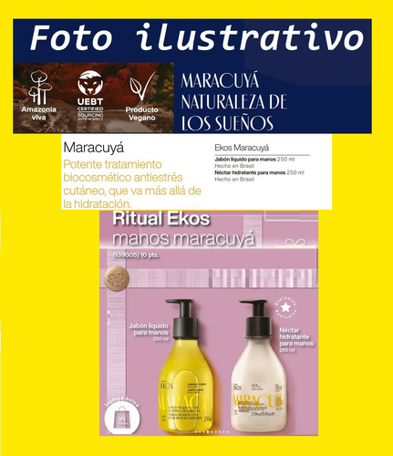 Regalo Jabon Liquido + Necter Para Manos Ekos Natura Vegano