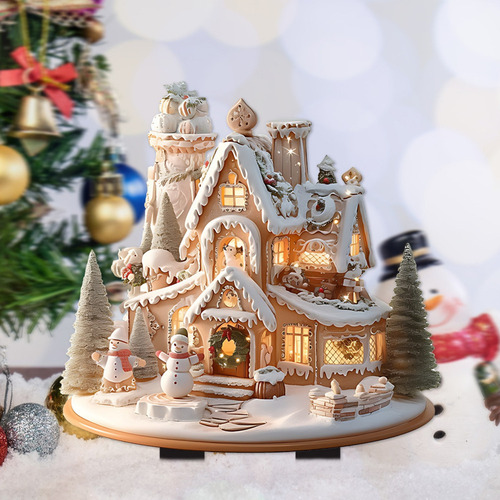Maceta De Navidad Con Forma De Casa De Nieve, For Jardín, D