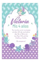 Comprar Kit Imprimible Sirenita Cumpleaños Candybar Personalizado