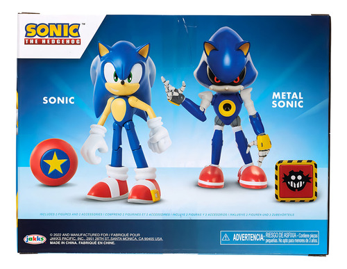 Sonic The Hedgehog Sonic - Figura De Acción De 4 Pulgadas