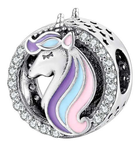 Charm Dije Plata De Ley 925 Cossati Pc0243 Unicornio