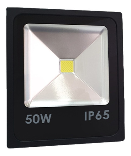Reflector Led 50w Slim Delgado Ip65 Exterior Luz Blanca Fria