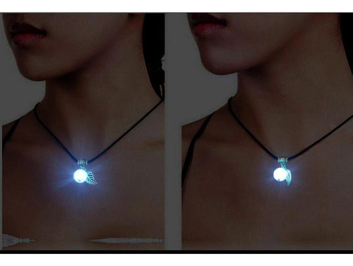Collar Con Colgante Que En La Oscuridad, Collar