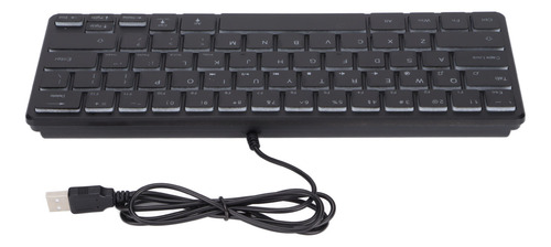 Mini Teclado Usb Con Cable Para Juegos, 64 Teclas, Rgb, 3 Lu