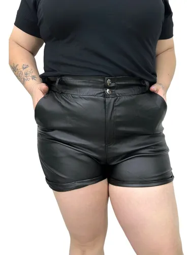 Short engomado online negro