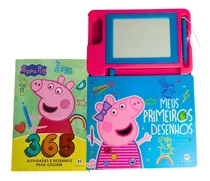 Comprar Kit 2 Livros Infantil Peppa Pig: 365 Atividades E Desenhos Para Colorir + Lousa Magnética Meus Primeiros Desenhos - Ciranda Cultural
