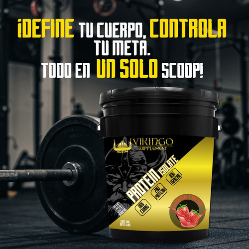 Proteína Whey Hidrolizada Isolate Vikingo 5kg Varios Sabores Fresa