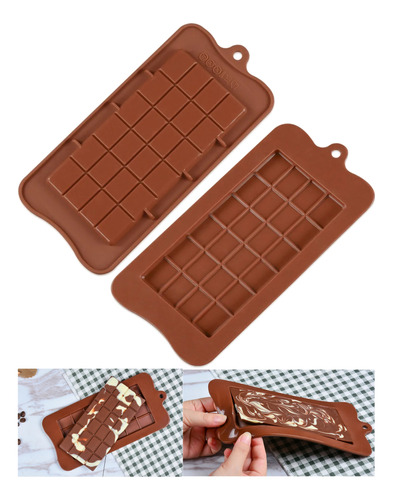 Molde De Silicona Barra De Chocolate