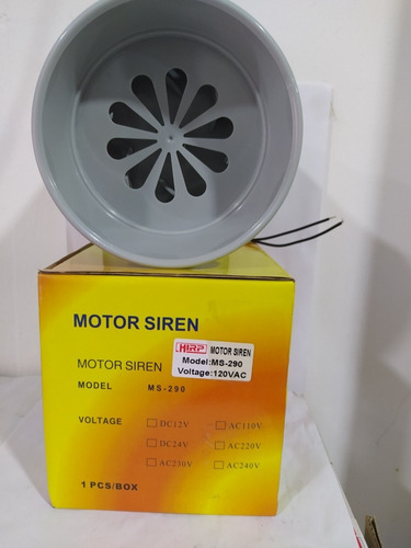 Motor De Sirena (alarma De Sonido) Modelo Ms-290 Marca Hirp