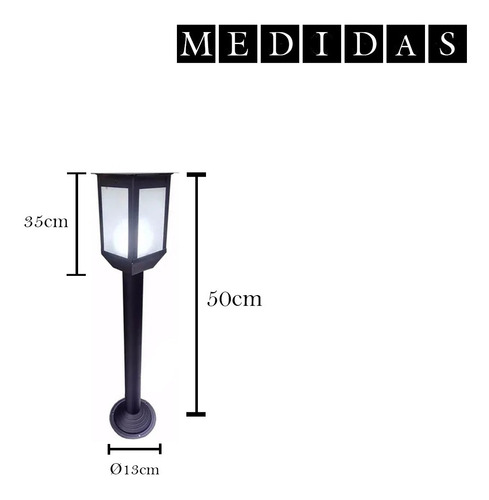 Imagen 3 de 6 de Farol De Jarin Exterior Marca Sendero Super Oferta 1140fc