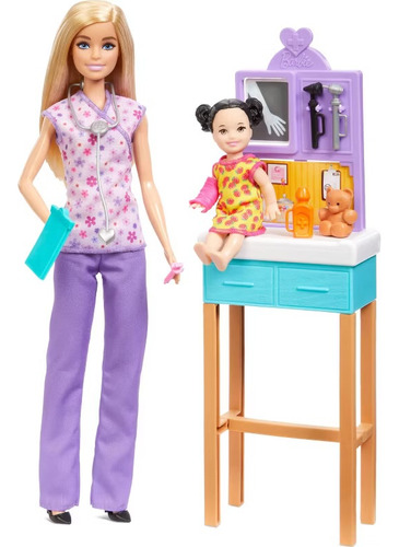 Barbie Pediatra Con Set De Juego De Médico Y Accesorios