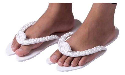 Chinelo Descartável Eva Apenas  - 10 Pares Com 4mm