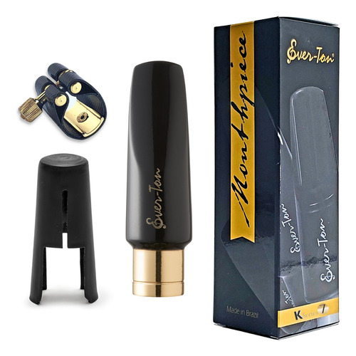 Boquilha Ever-ton K Series 7 Sax Soprano Completa Ever Ton