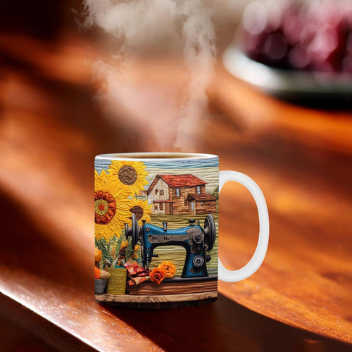 Taza 3d De Costura Tazas De Café Con Estampado De Máquina De