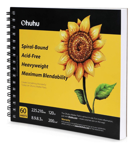 Rotulador Artístico Ohuhu 8,9 X 8,3, 120 Libras/200 G/m