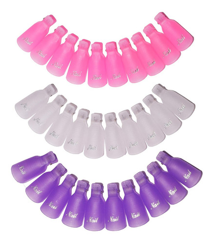 Pack 100 Pinzas Para Quita Esmalte Permanente O Uñas Gel