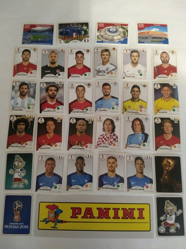 Pack 15 Barajitas   Mundial Rusia Russia 2018