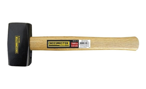 Martillo Maza De Acero Cabo Madera 1500g Crossmaster