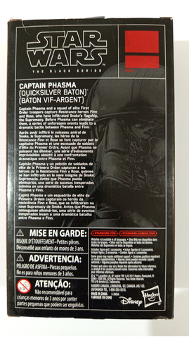 Capitan Phasma Black Series Star Wars (Usado)