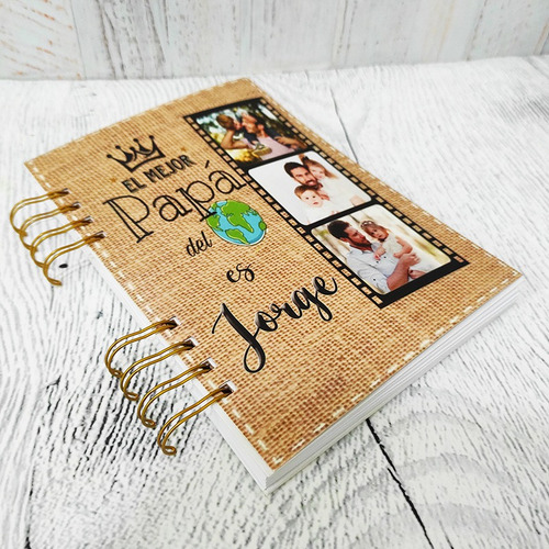 Libreta+ Porta Celular+lapicero- Regalos Personalizados Papá